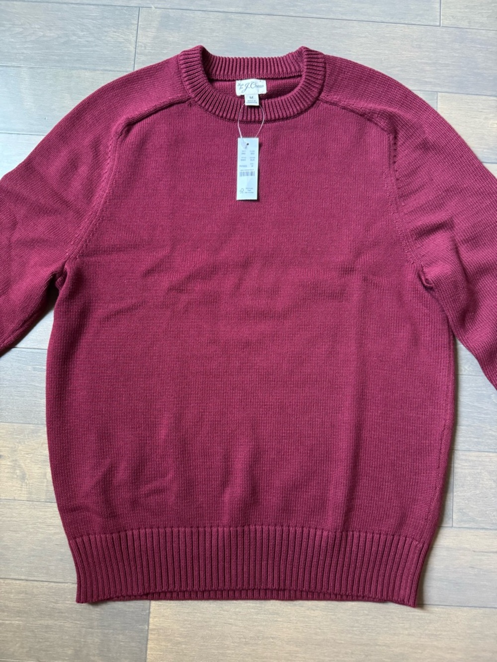 J Crew Heritage Cotton Crewneck Sweater 100% Cotton